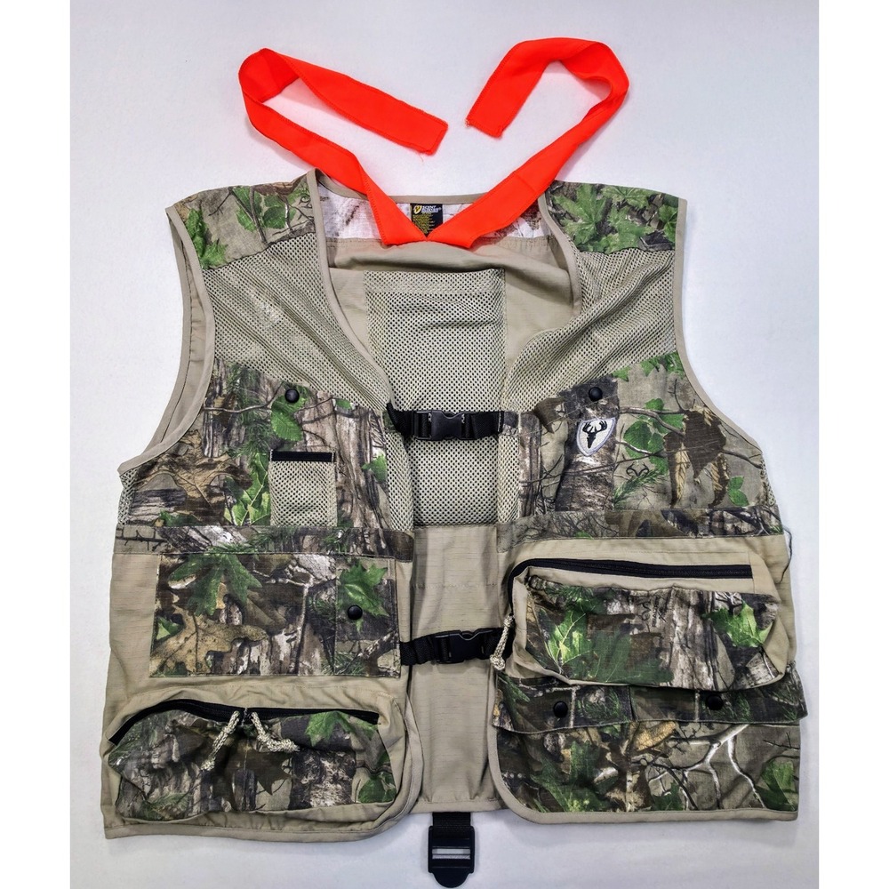 Scent‎ Blocker Realtree Camo Hunting Vest XL 2XL Ripstop Orange Limited Use